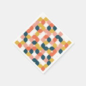 Bauhaus Retro Geometric Pattern Servet (Hoek)