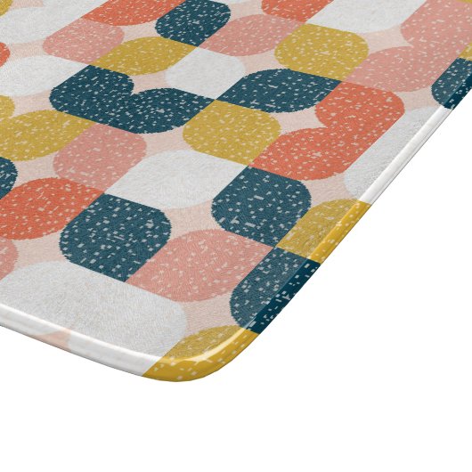 Bauhaus Retro Geometric Pattern Snijplank (Hoek)