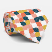 Bauhaus Retro Geometric Pattern Stropdas (Opgerold)