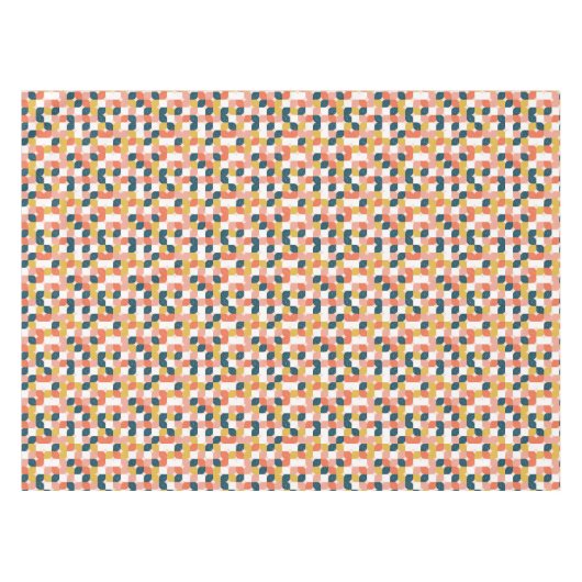 Bauhaus Retro Geometric Pattern Tafelkleed (Voorkant (Horizontaal))