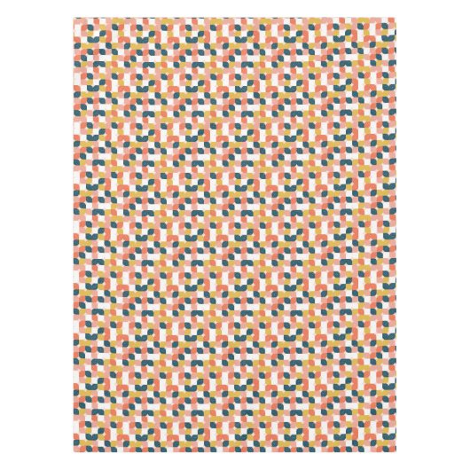 Bauhaus Retro Geometric Pattern Tafelkleed (Voorkant)