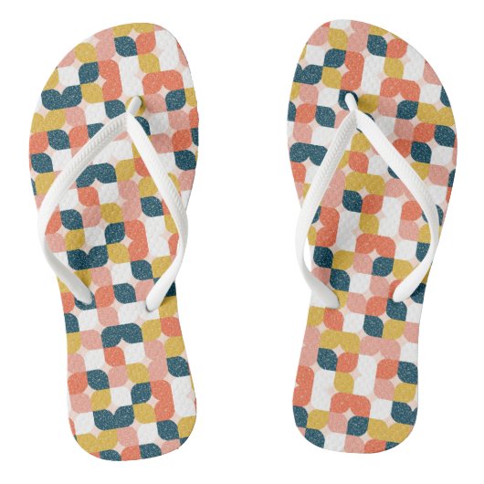 Bauhaus Retro Geometric Pattern Teenslippers (Voetbed)