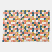 Bauhaus Retro Geometric Pattern Theedoek (Horizontaal)