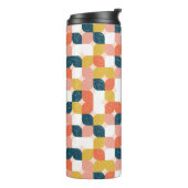 Bauhaus Retro Geometric Pattern Thermosbeker (Gedraaid links)