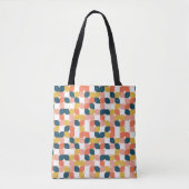 Bauhaus Retro Geometric Pattern Tote Bag (Voorkant)