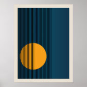 Bauhaus | Retrodesign | Blauw Poster (Voorkant)