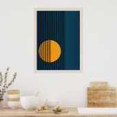 Bauhaus | Retrodesign | Blauw Poster (Keuken)