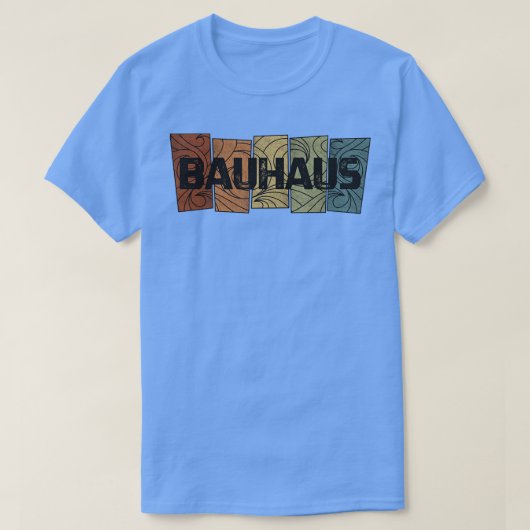 Bauhaus-retropatroon T-shirt (Design voorkant)