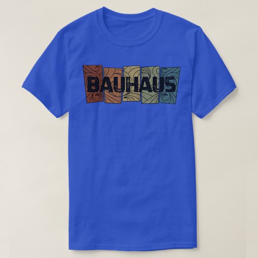 Bauhaus-retropatroon T-shirt (Design voorkant)