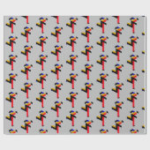 Bauhaus Running Man Poster Cadeaupapier (Vlak)