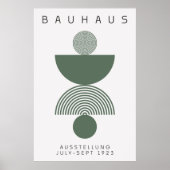 Bauhaus Sage Green Poster (Voorkant)