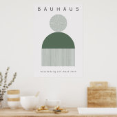 Bauhaus Sage Green Poster (Keuken)