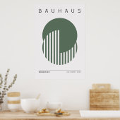 Bauhaus Sage Green Poster (Keuken)