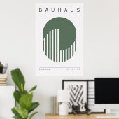 Bauhaus Sage Green Poster (Thuiskantoor)