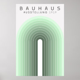 Bauhaus Sage Green Poster