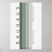 Bauhaus Sage Green Poster (Voorkant)