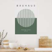 Bauhaus Sage Green Poster (Keuken)