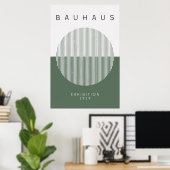 Bauhaus Sage Green Poster (Thuiskantoor)