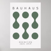 Bauhaus Sage Green Poster (Voorkant)