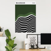 Bauhaus Sage Green Poster (Thuiskantoor)