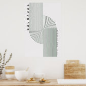 Bauhaus Sage Green Poster (Keuken)