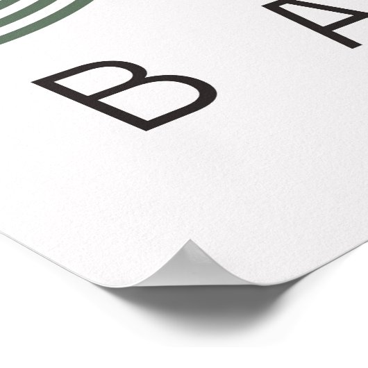 Bauhaus Sage Green Poster (Hoek)