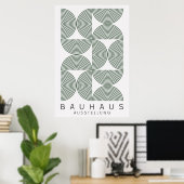 Bauhaus Sage Green Poster (Thuiskantoor)