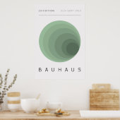 Bauhaus Sage Green Poster (Keuken)