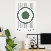 Bauhaus Sage Green Poster (Thuiskantoor)