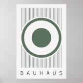 Bauhaus Sage Green Poster (Voorkant)