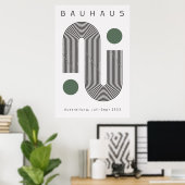 Bauhaus Sage Green Poster (Thuiskantoor)