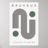 Bauhaus Sage Green Poster (Voorkant)