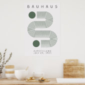Bauhaus Sage Green Poster (Keuken)