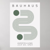 Bauhaus Sage Green Poster (Voorkant)