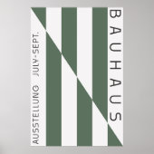 Bauhaus Sage Green Poster (Voorkant)