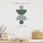 Bauhaus Saliegroen Poster (Keuken)