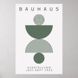 Bauhaus Saliegroen Poster