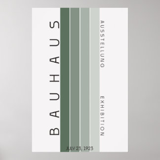 Bauhaus Saliegroen Poster