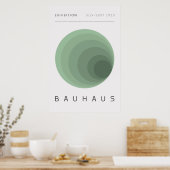 Bauhaus Saliegroen Poster (Keuken)