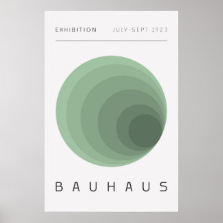 Bauhaus Saliegroen Poster