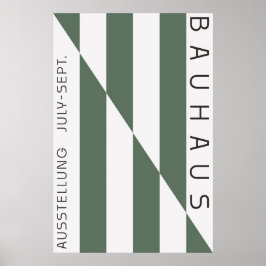 Bauhaus Saliegroen Poster