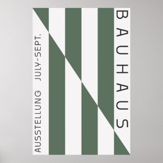 Bauhaus Saliegroen Poster