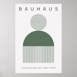 Bauhaus Saliegroene Poster