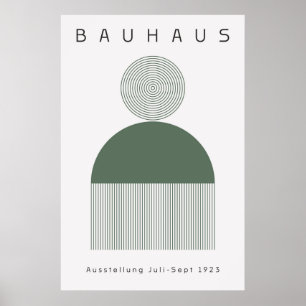 Bauhaus Saliegroene Poster