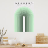 Bauhaus Saliegroene Poster (Keuken)