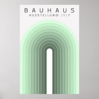 Bauhaus Saliegroene Poster