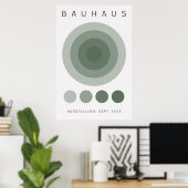 Bauhaus Saliegroene Poster (Thuiskantoor)