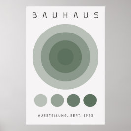 Bauhaus Saliegroene Poster
