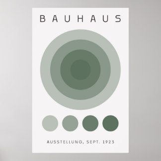 Bauhaus Saliegroene Poster