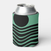 Bauhaus Seafoam Green Abstract Blikjeskoeler (Blikje Voorkant)